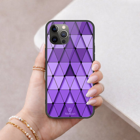 iPhone 12 Pro Max - ONation Pyramid Series - HQ Ultra Shine Premium Infinity Glass Soft Silicon Borders Case