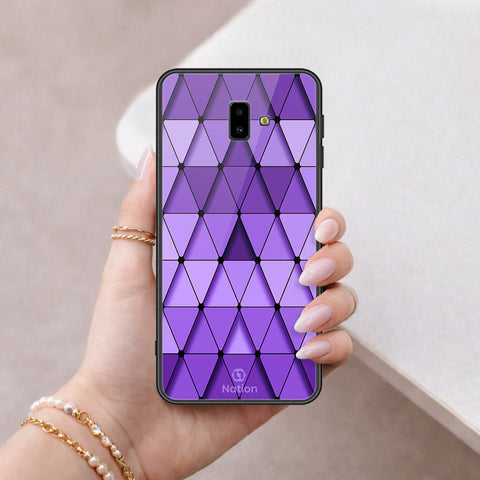 Samsung Galaxy J6 Plus 2018 Cover - ONation Pyramid Series - HQ Ultra Shine Premium Infinity Glass Soft Silicon Borders Case