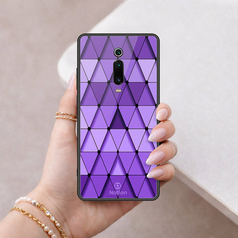 Xiaomi Mi 9T Pro Cover - ONation Pyramid Series - HQ Ultra Shine Premium Infinity Glass Soft Silicon Borders Case