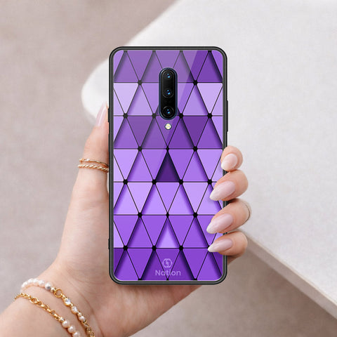 OnePlus 7 Pro Cover - ONation Pyramid Series - HQ Ultra Shine Premium Infinity Glass Soft Silicon Borders Case
