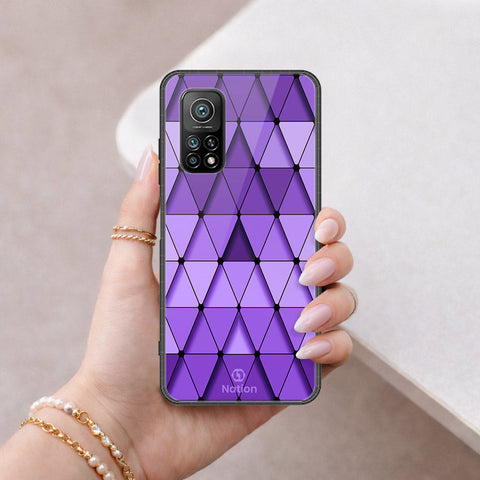 Xiaomi Mi 10T Cover - ONation Pyramid Series - HQ Ultra Shine Premium Infinity Glass Soft Silicon Borders Case