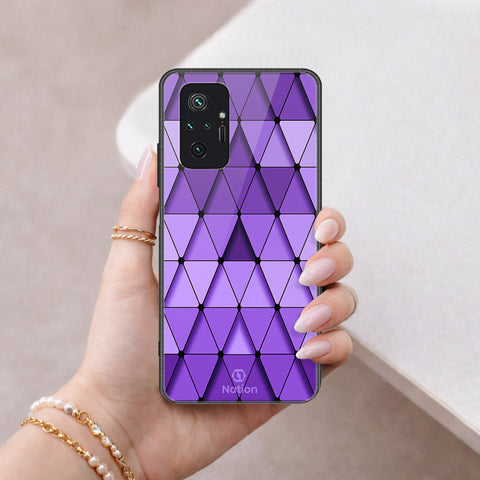Xiaomi Redmi Note 10 Pro Max Cover - ONation Pyramid Series - HQ Ultra Shine Premium Infinity Glass Soft Silicon Borders Case
