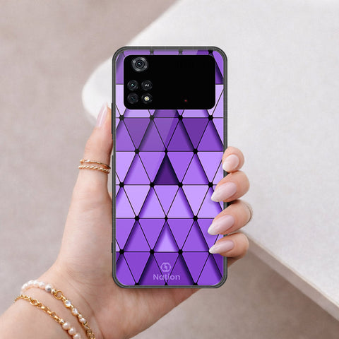 Xiaomi Poco M4 Pro Cover - ONation Pyramid Series - HQ Ultra Shine Premium Infinity Glass Soft Silicon Borders Case