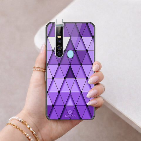 Tecno Camon 15 Premier Cover - ONation Pyramid Series - HQ Ultra Shine Premium Infinity Glass Soft Silicon Borders Case