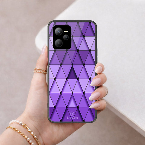 Realme 9 Pro Cover - ONation Pyramid Series - HQ Ultra Shine Premium Infinity Glass Soft Silicon Borders Case