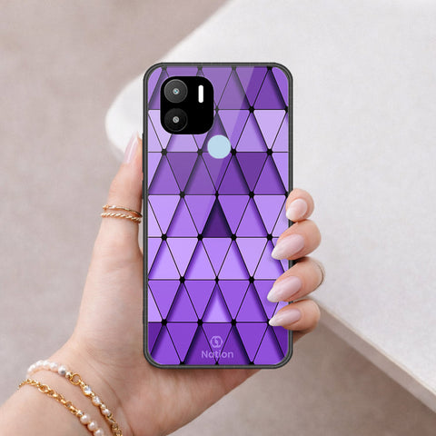 Xiaomi Poco C50 Cover - ONation Pyramid Series - HQ Ultra Shine Premium Infinity Glass Soft Silicon Borders Case