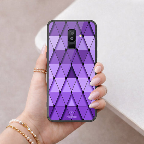 Samsung Galaxy A9 Star Lite Cover - ONation Pyramid Series - HQ Ultra Shine Premium Infinity Glass Soft Silicon Borders Case