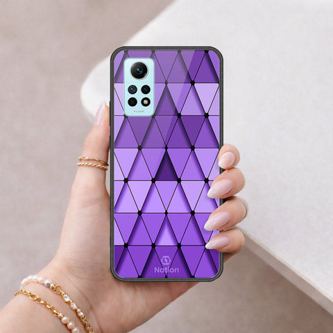 Xiaomi Redmi Note 12 Pro 4G Cover - ONation Pyramid Series - HQ Ultra Shine Premium Infinity Glass Soft Silicon Borders Case