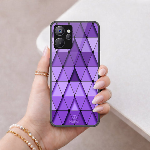 Realme 10T Cover - ONation Pyramid Series - HQ Ultra Shine Premium Infinity Glass Soft Silicon Borders Case