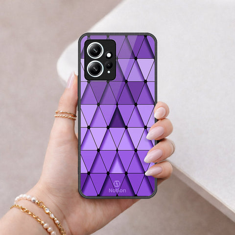 Xiaomi Redmi Note 12 4G Cover - ONation Pyramid Series - HQ Ultra Shine Premium Infinity Glass Soft Silicon Borders Case