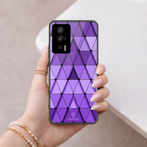 Xiaomi Redmi K60 Pro Cover - ONation Pyramid Series - HQ Ultra Shine Premium Infinity Glass Soft Silicon Borders Case