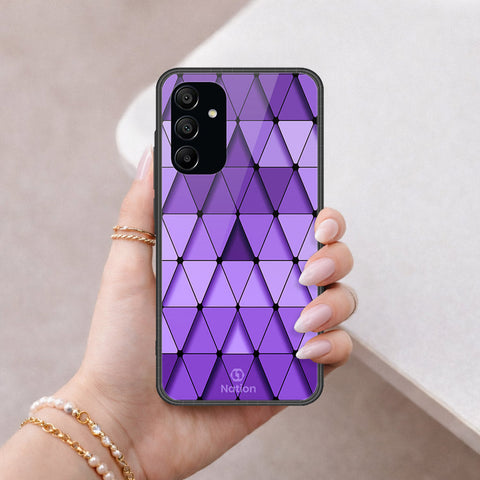 Samsung Galaxy A15 5GCover - ONation Pyramid Series - HQ Ultra Shine Premium Infinity Glass Soft Silicon Borders Case
