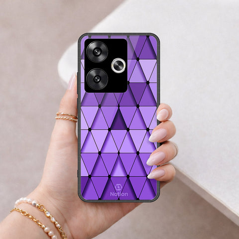 Xiaomi Poco F6 Cover - ONation Pyramid Series - HQ Ultra Shine Premium Infinity Glass Soft Silicon Borders Case