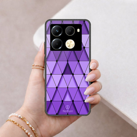 Infinix Note 40 Pro Cover - ONation Pyramid Series - HQ Ultra Shine Premium Infinity Glass Soft Silicon Borders Case