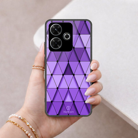 Xiaomi Poco M6 4G Cover - ONation Pyramid Series - HQ Ultra Shine Premium Infinity Glass Soft Silicon Borders Case