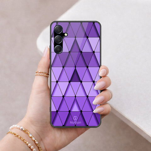 Samsung Galaxy F54 Cover - ONation Pyramid Series - HQ Ultra Shine Premium Infinity Glass Soft Silicon Borders Case