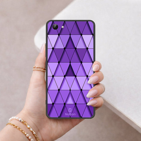 Vivo Y81s Cover - ONation Pyramid Series - HQ Ultra Shine Premium Infinity Glass Soft Silicon Borders Case