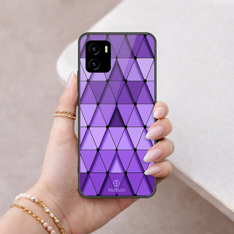 Vivo Y10 Cover - ONation Pyramid Series - HQ Ultra Shine Premium Infinity Glass Soft Silicon Borders Case
