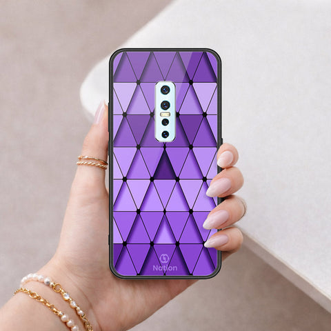 Vivo V17 Pro Cover - ONation Pyramid Series - HQ Ultra Shine Premium Infinity Glass Soft Silicon Borders Case