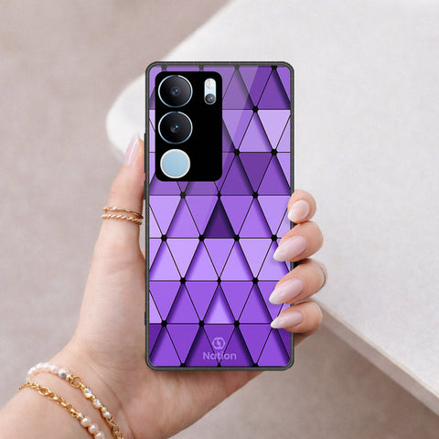 Vivo S17 Pro Cover - ONation Pyramid Series - HQ Ultra Shine Premium Infinity Glass Soft Silicon Borders Case