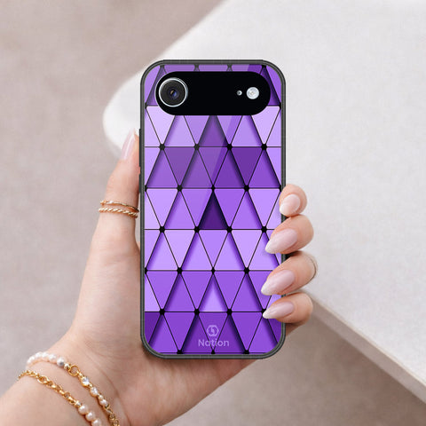 iPhone 17 Air - ONation Pyramid Series - HQ Ultra Shine Premium Infinity Glass Soft Silicon Borders Case