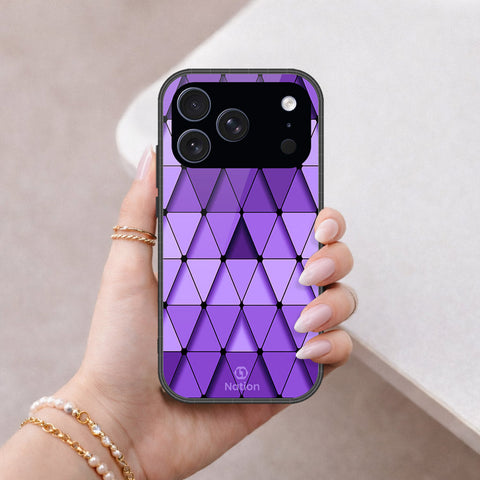 iPhone 18 Pro - ONation Pyramid Series - HQ Ultra Shine Premium Infinity Glass Soft Silicon Borders Case