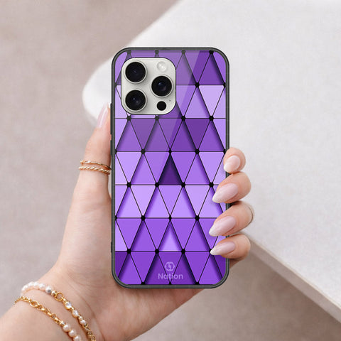 iPhone 16 Pro - ONation Pyramid Series - HQ Ultra Shine Premium Infinity Glass Soft Silicon Borders Case
