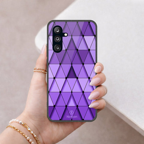 Samsung Galaxy A26 Cover - ONation Pyramid Series - HQ Ultra Shine Premium Infinity Glass Soft Silicon Borders Case