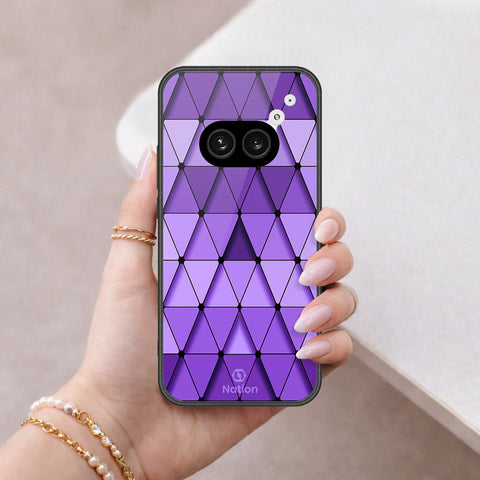 Nothing Phone 2a Cover - ONation Pyramid Series - HQ Ultra Shine Premium Infinity Glass Soft Silicon Borders Case