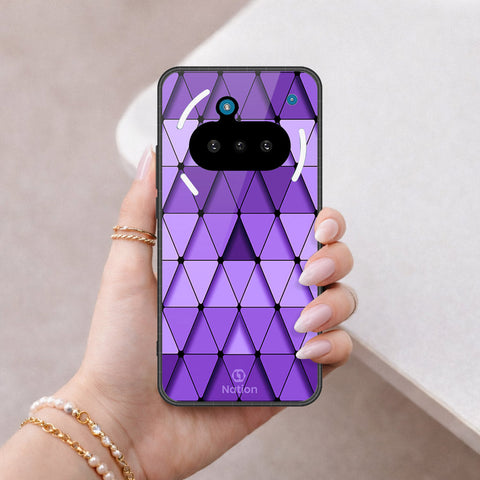 Nothing Phone 3a Cover - ONation Pyramid Series - HQ Ultra Shine Premium Infinity Glass Soft Silicon Borders Case