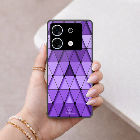 Infinix Zero 30 5G Cover - ONation Pyramid Series - HQ Ultra Shine Premium Infinity Glass Soft Silicon Borders Case