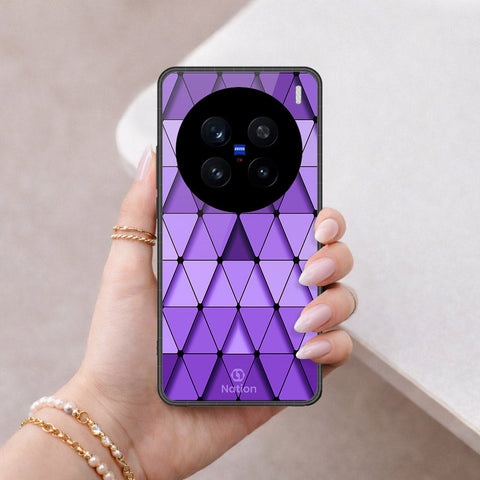 Vivo V7 Plus Cover - ONation Pyramid Series - HQ Ultra Shine Premium Infinity Glass Soft Silicon Borders Case