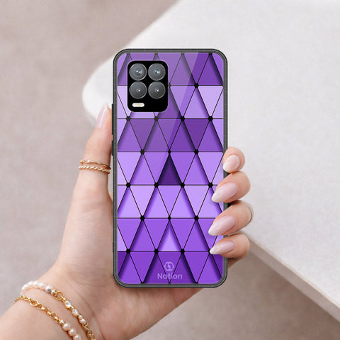 Realme 8 Pro Cover - ONation Pyramid Series - HQ Ultra Shine Premium Infinity Glass Soft Silicon Borders Case