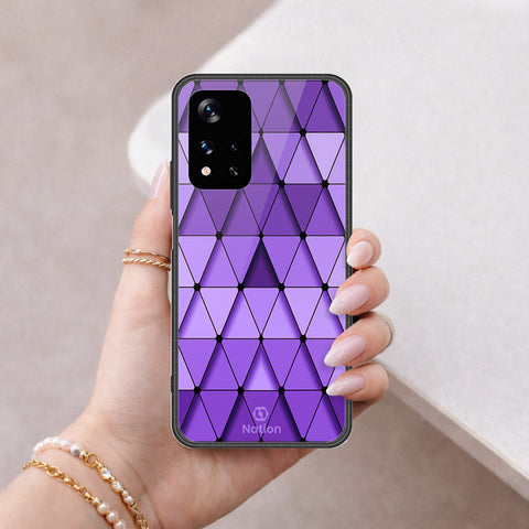 Xiaomi Redmi Note 11 5G Cover - ONation Pyramid Series - HQ Ultra Shine Premium Infinity Glass Soft Silicon Borders Case