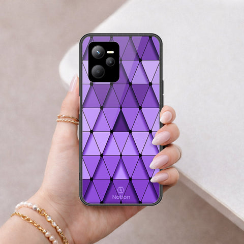 Realme Narzo 50A Prime Cover - ONation Pyramid Series - HQ Ultra Shine Premium Infinity Glass Soft Silicon Borders Case