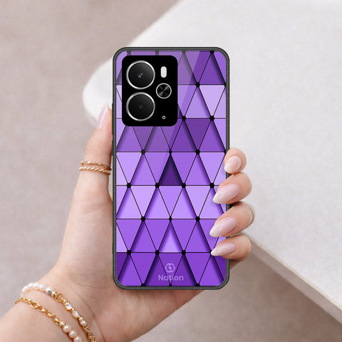 Realme 14T Cover - ONation Pyramid Series - HQ Ultra Shine Premium Infinity Glass Soft Silicon Borders Case