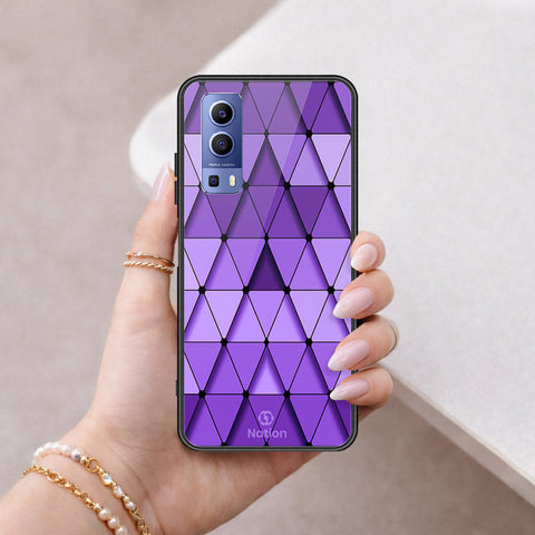Vivo Y52 5G Cover - ONation Pyramid Series - HQ Ultra Shine Premium Infinity Glass Soft Silicon Borders Case