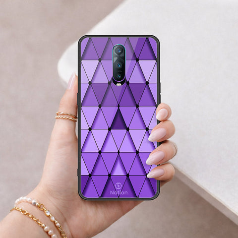 Oppo R17 Pro Cover - ONation Pyramid Series - HQ Ultra Shine Premium Infinity Glass Soft Silicon Borders Case