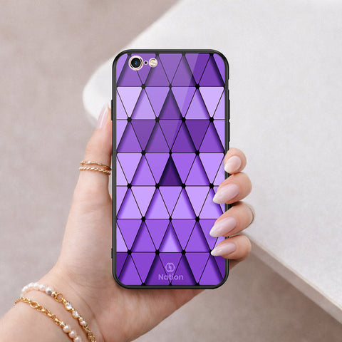 iPhone 6S / 6 Cover - ONation Pyramid Series - HQ Ultra Shine Premium Infinity Glass Soft Silicon Borders Case