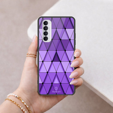 Oppo Reno 4 Pro Cover - ONation Pyramid Series - HQ Ultra Shine Premium Infinity Glass Soft Silicon Borders Case