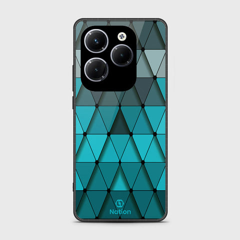 Infinix Hot 40 Cover- Onation Pyramid Series - HQ Ultra Shine Premium Infinity Glass Soft Silicon Borders Case