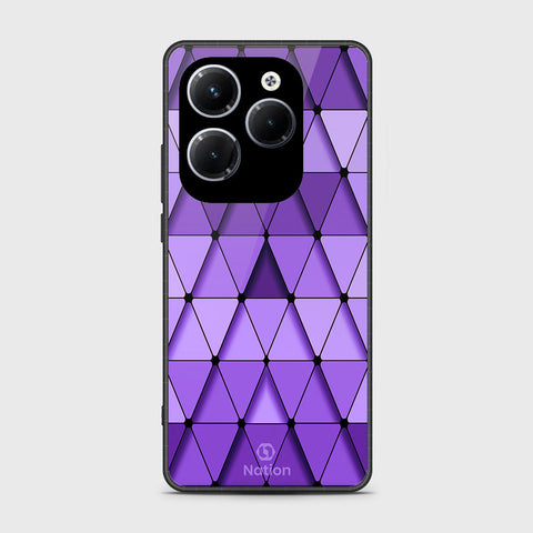 Infinix Hot 40 Cover- Onation Pyramid Series - HQ Ultra Shine Premium Infinity Glass Soft Silicon Borders Case