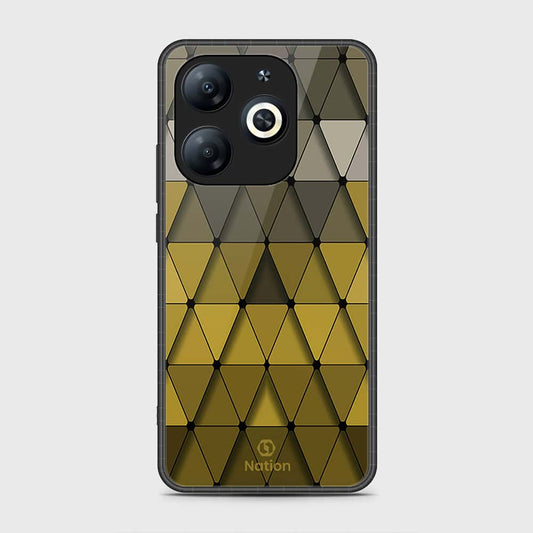 Infinix Smart 8 Plus Cover- Onation Pyramid Series - HQ Ultra Shine Premium Infinity Glass Soft Silicon Borders Case