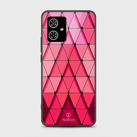 Motorola Moto G54 Cover- Onation Pyramid Series - HQ Ultra Shine Premium Infinity Glass Soft Silicon Borders Case