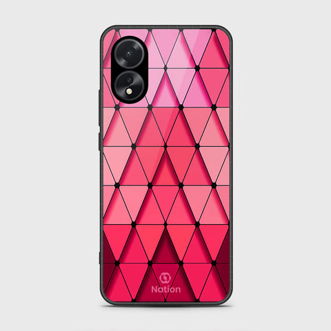 Oppo A38 Cover- Onation Pyramid Series - HQ Ultra Shine Premium Infinity Glass Soft Silicon Borders Case