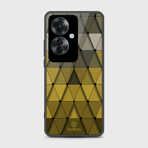Oppo Reno 11F 5G Cover- Onation Pyramid Series - HQ Ultra Shine Premium Infinity Glass Soft Silicon Borders Case (Fast Delivery)