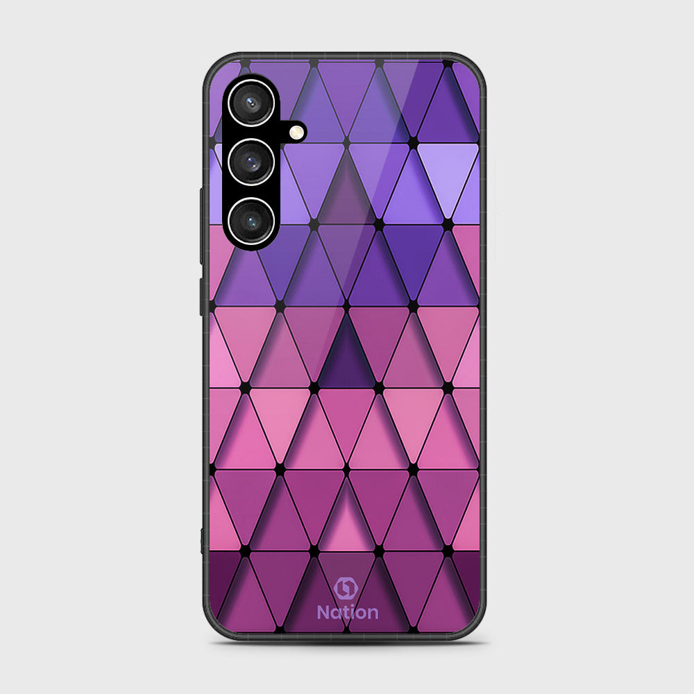 Samsung Galaxy S23 FE  Cover- Onation Pyramid Series - HQ Ultra Shine Premium Infinity Glass Soft Silicon Borders Case (Fast Delivery)