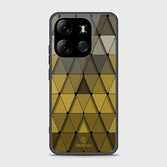 Infinix Smart 7 Cover- Onation Pyramid Series - HQ Ultra Shine Premium Infinity Glass Soft Silicon Borders Case ( Fast Delivery )