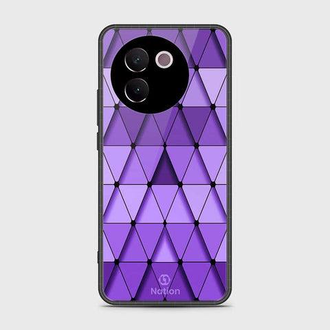 Vivo V30e Cover- Onation Pyramid Series - HQ Ultra Shine Premium Infinity Glass Soft Silicon Borders Case