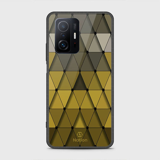 Xiaomi 11T Cover- Onation Pyramid Series - D24 - HQ Ultra Shine Premium Infinity Glass Soft Silicon Borders Case ( Fast Delivery )